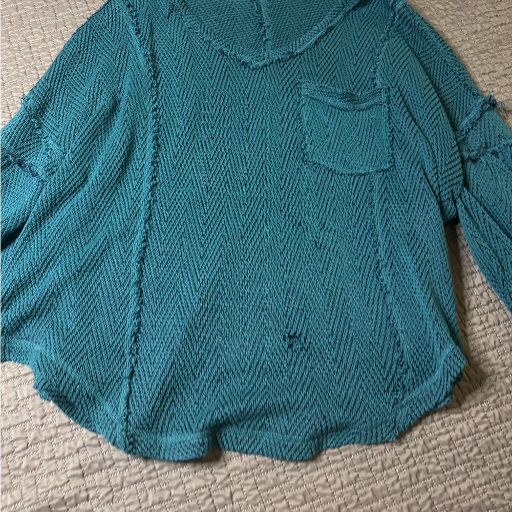 We The Free Teal Sweater